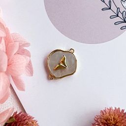 Коннектор перламутровый Хвост (1 шт) - Радуга самоцветов фото 3