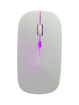 Мышь MB-2.4 беспроводная, оптическая, подсветка, 800-1600 dpi, USB, Bluetooth, белая
