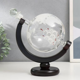 Винный набор сувенирный Корабль в шаре: графин 800 мл, 2 бокала по 250 мл