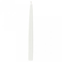 Свеча "Столовая коническая" д1,8см, h20см, парафин, белый, 30гр (Россия)