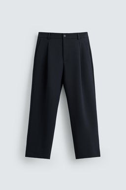 RELAXED FIT PLEATED TROUSERS - Zara фото 7