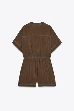 TOPSTITCHING PLAYSUIT - Zara фото 7