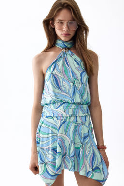 Vestido halter con vuelo - H&m фото 4