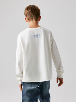 ACOOLA / Джемпер детский для мальчиков Bonifaz белый фото 6