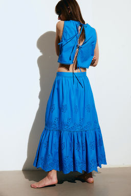 Maxifalda con bordado ingles - H&m фото 4
