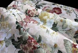 0007 комплект ЛЕТНИЙ САД, размеры - тюль: (270 см высота х 250 см ширина) х 2, шторы: (270 см высота х 150 см ширина) х 2. - Haft фото 3