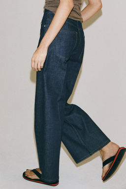 JEANS ZW COLLECTION WIDE LEG TIRO ALTO / Azul - Zara фото 6