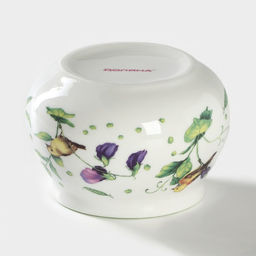 Сахарница с ложкой Доляна Зелёный сад, 320 мл, 10?9 см, фарфор