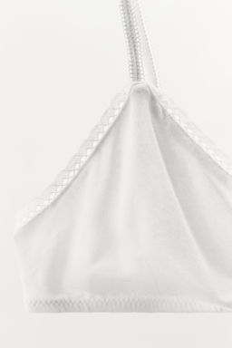 POINTELLE FLORAL TRIANGLE BRALETTE - Zara фото 6