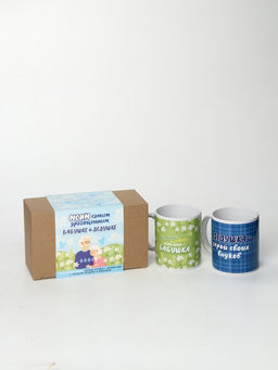 Подарочный набор «Бабушке и дедушке», чай 2 шт. × 50 г, кружка 2 шт.