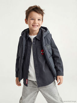 Kap??onlu Erkek ?ocuk ?i?me Yelek