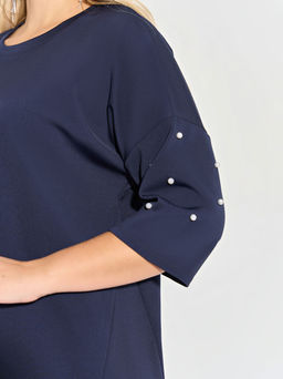 Джемпер 0027-40 чернильный - Dora фото 6