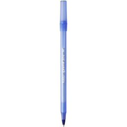 Цена за 20 шт. Ручка шариковая, автоматическая, BIC Round Stic Clic, узел 1.0 мм, чернила синие, среднее письмо, синий корпус