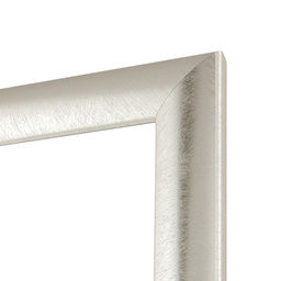 Рама для картин (зеркал) 30×40×2.7 см, пластиковая, Calligrata 6472, серебристая