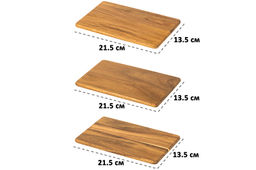 Комплект 3 досок для разделки и сервировки 21,5*13,5*1 см, дерево акации - Elan gallery фото 2