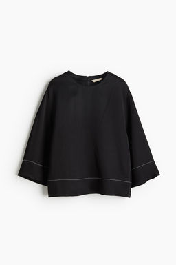 Blusa en mezcla de lino - H&m фото 5