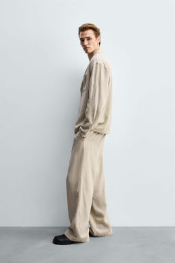 FLOWING LYOCELL-LINEN TROUSERS - Zara фото 4