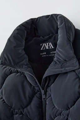 RUBBERISED PUFFER DOWN JACKET - Zara фото 4