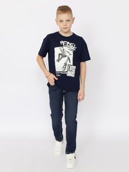 CRB wear/CSJB 63750-41-393 Футболка для мальчика,темно-синий/Ex.Cherubino фото 3