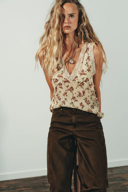 TRF BAGGY BALLOON MID-WAIST JEANS - Zara фото 12
