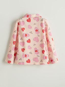 G?mlek Yaka K?z ?ocuk Pijama Tak?m?