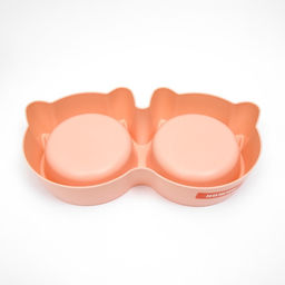 Миска двойная фигурная 28145 см, бежевая - Пижон фото 3