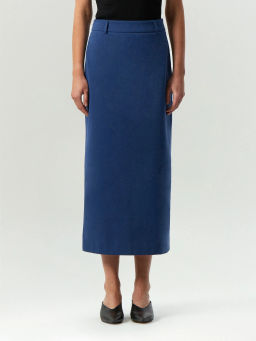 Emka / Юбка макси прямого кроя из хлопка фото 4