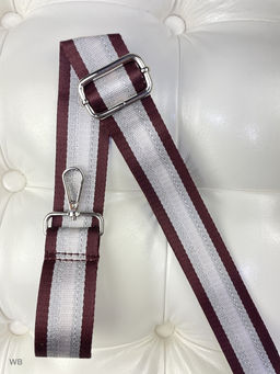 LACCOMA ремень 1000-22-4-бордовый полоса полиэстр