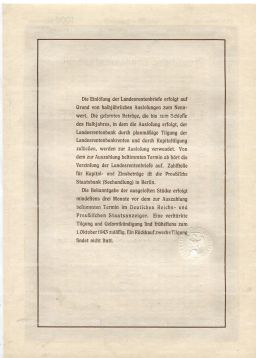 Облигация 4,5% 1000 рейхсмарок 1940 года Германия