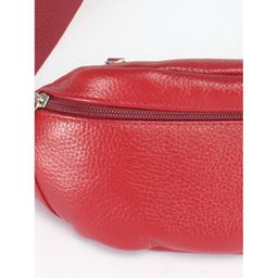 Сумка женская натуральная кожа (на пояс) Croco-856, 1 отд, красный флотер (113) 247018 - Adelia фото 4