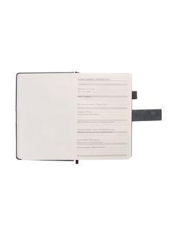 Ежедневник недатированный А5, с хлястиком, 128 листов, в линейку, пвх, серый - Simaland фото 3