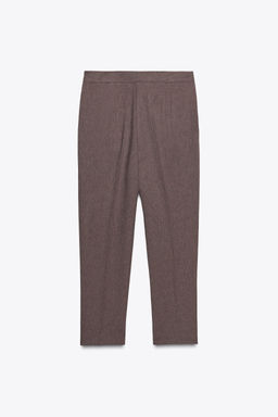 BUTTONED HEM TROUSERS