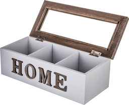 ШКАТУЛКА ДЛЯ ЧАЯ С 3 СЕКЦИЯМИ КОЛЛЕКЦИЯ HOME 23*10,5*8 СМ - Lefard фото 3