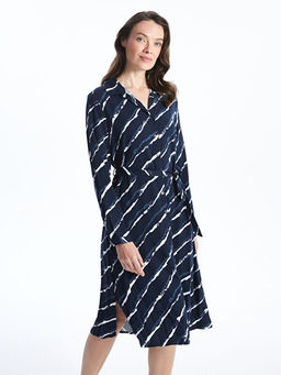 Desenli Kad?n G?mlek Elbise