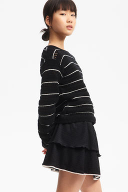 Falda escalonada con ribete de picot - H&m фото 3