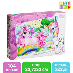 Пазл Мир единорогов, 104 элемента