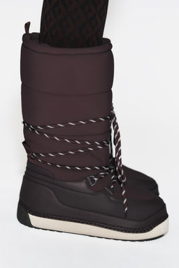 SKI COLLECTION LACE-UP ANKLE BOOTS - Zara фото 10