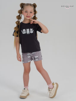 Костюм Лайт фуме-котейки на сером ПК - Sovalina фото 10