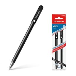 Цена за 24 шт. Набор из 2 ручек гелевых ErichKrause G-Soft Stick Classic 0.38, цвет чернил черный (в пакете)