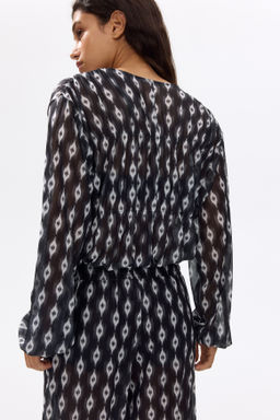 Blusa de malla con lazadas - H&m фото 4