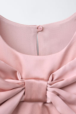 SATIN DRESS WITH CAPE AND BOW - Zara фото 3