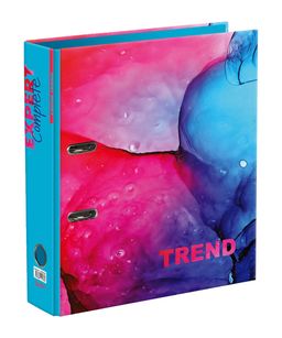 Expert Complete Регистратор ламинир. Marbling 75 мм 10 шт. Trend A4 арочный механ. глянцевый бирюзовый EC751701