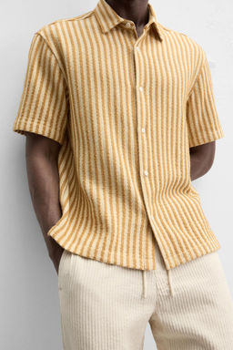 STRIPED TEXTURED SHIRT - Zara фото 7