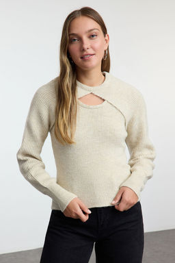 Tas Yumusak Dokulu Ikili Tak?m Bolerolu Triko Kazak TWOAW25KZ00020