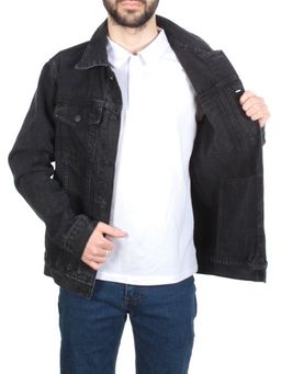 5922 BLACK Куртка джинсовая мужская VH JEANS (80% хлопок, 15% полиамид, 5% спандекс) - Фабричный китай фото 8
