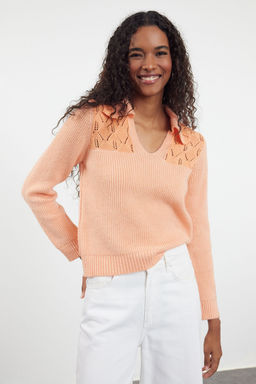 Somon Nak?s Detayl? Triko Kazak TWOAW25KZ00106