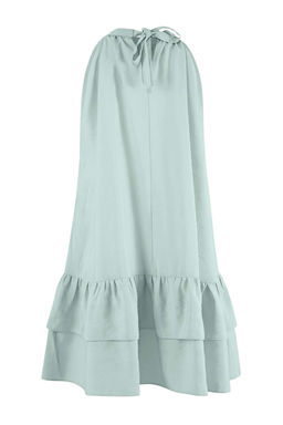 More Sustainable Ac?k Mavi Modal Midi Dokuma Elbise TWOSS26EL00299 - Trendyolmilla фото 2