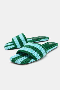 SANDALIA PLANA CROCHET / Multicolor - Zara фото 5