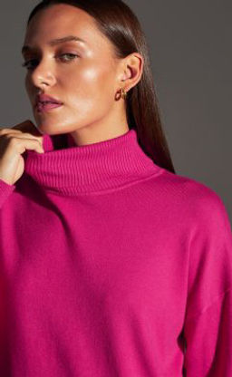 Водолазка F122-1507 fuchsia - Fine joyce фото 3