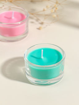 Набор свечей ароматических в стекле, 6 шт. ароматы: роза, свежесть, жасмин, лаванда, 19×13×3.3 см